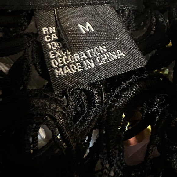 Karen Kane Silk Dress with Crochet Bodice - Picture 7 of 8